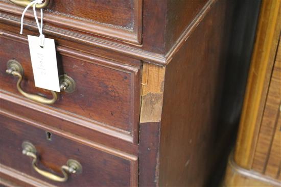 A pedestal desk, W.122cm
